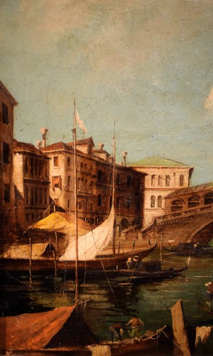  - Venise, Grand Canal et Pont du Rialto - Giuseppe Ponga (1856 -1925)